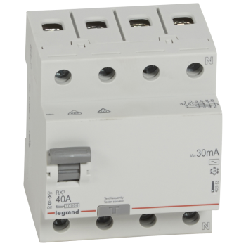 RX3 ВДТ 30мА 40А 4П AC LEGRAND