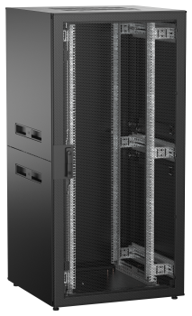 ITK UNITBOX N Шкаф сетевой 19" напольный 33U 800х800мм перфорированная передняя дверь задняя металлическая черный