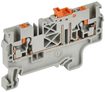 ARMAFIX Клемма пружин. Push-in CP-DT измерит. нож. разм. 2,5мм2 серая IEK