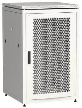 ITK LINEA N Шкаф сетевой 19" 24U 800х800мм перфорированная передняя дверь задняя металлическая серый