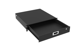 ITK Ящик выдвижной 19" 2U 460мм черный РФ