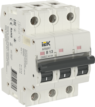 ARMAT Автоматический выключатель M10N 3P B 13А IEK