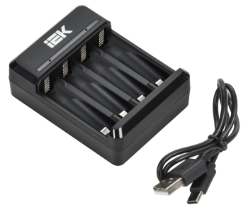 Устройство зарядное для 2-4 NiMH/CD аккумуляторов AA/AAA 200мА с LED индикатором IEK