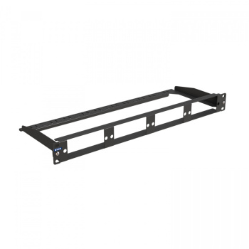 Наборная 19” патч-панель NTSS PREMIUM для 4 кассет MTP, 1U, черная
