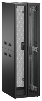 ITK UNITBOX N Шкаф сетевой 19" напольный 42U 600х800мм двери перфорированная металлическая двустворчатая перфорированная черный