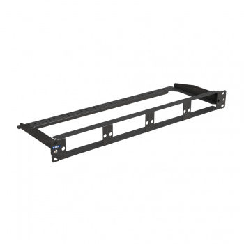Наборная 19” патч-панель NTSS STANDART для 4 кассет MPO, 1U, черная