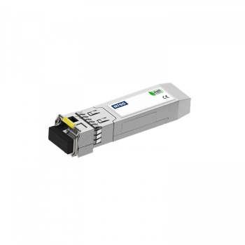 Одноволоконный модуль NTSS SFP, WDM, 1,25 Гбит/с, разъём LC, рабочая длина волны (передача/прием) 1550/1490 нм, SM, дальность до 80 км, ОБ 24дБ , DDM