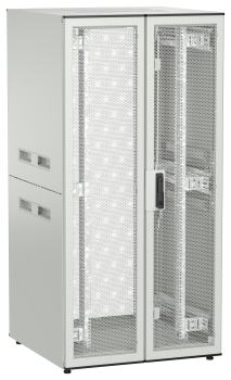 ITK UNITBOX N Шкаф сетевой 19" напольный 33U 800х800мм двери перфорированная металлическая двустворчатая перфорированная серый