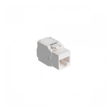 Розеточный модуль NTSS PREMIUM Keystone RJ45 UTP CAT5e 180 градусов безинструментальный белый ver2