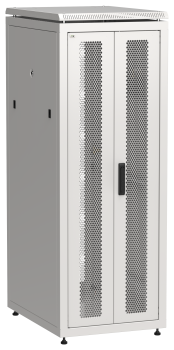 ITK LINEA N Шкаф сетевой 19" 33U 600х800мм двери передняя перфорированная задняя двустворчатая перфорированная серый