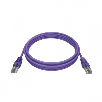 Патч-корд NTSS PREMIUM 2xRJ45/8P8C, T568B UTP 28 AWG CAT6 LSZH 3 метра, лиловый