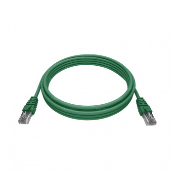 Патч-корд NTSS 2хRJ45/8P8C, T568B UTP 6 кат. литой 1 метр, LSZH, зеленый