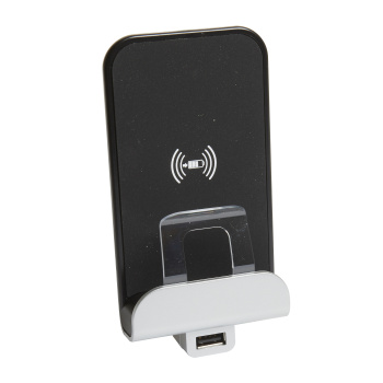Axolute.Беспроводное зарядное устройство Qi 1А с дополнительным разьемом USB A 5В 2,4А.