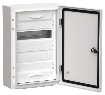TITAN 5 Корпус металлический ЩРн-24 (1х24) 460х310х140мм IP54 белый (одна дверь) IEK
