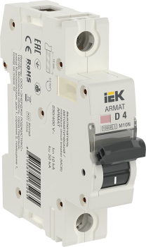 ARMAT Автоматический выключатель M10N 1P D 4А IEK