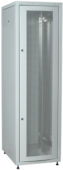 ITK LINEA E Шкаф напольный сетевой 19" 42U 600х800мм перфорированная передняя дверь задняя металлическая серый