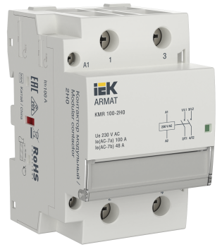 ARMAT Контактор модульный KMR 100А 230В AC 2НО IEK