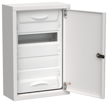 TITAN 5 Корпус металлический ЩРн-24 (1х24) 460х310х140мм IP31 белый (одна дверь) IEK