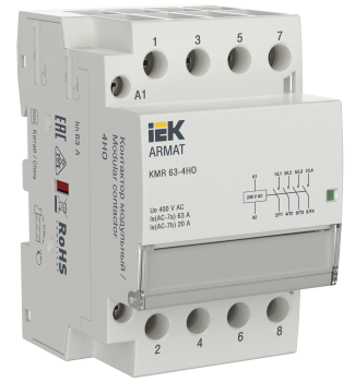 ARMAT Контактор модульный KMR 63А 230В AC 4НО IEK
