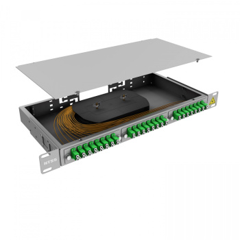 Кросс 19" NTSS PREMIUM, предсобранный 1U, 6 портов LC/APC duplex, 9/125 мкм