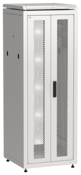 ITK LINEA N Шкаф сетевой 19" 33U 600х600мм двери передняя перфорированная задняя двустворчатая перфорированная серый