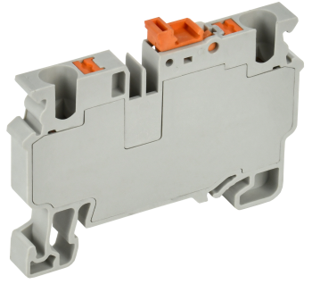 ARMAFIX Клемма пружин. Push-in CP-DT измерит. нож. разм. 4мм2 серая IEK