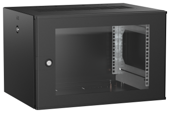 ITK UNITBOX W Шкаф настенный 6U 600х450мм дверь стеклянная черный