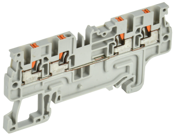 ARMAFIX Клемма пружин. Push-in CP-MC 4 вывода 1,5мм2 серая IEK