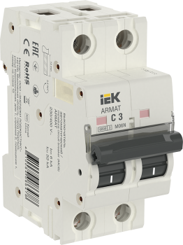ARMAT Автоматический выключатель M06N 2P C 3А IEK