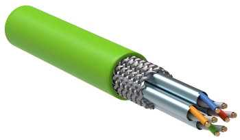 ITK Витая пара S/FTP кат.7 4х2х23AWG solid LSLTx нг(А)-LSLTx зеленый (305м)