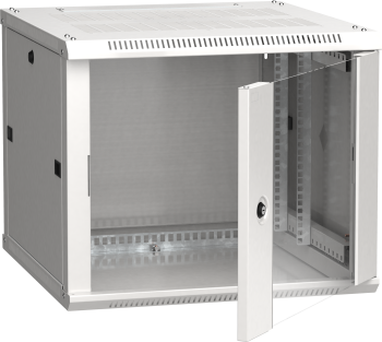 ITK Шкаф LINEA W 6U 600х600мм дверь стекло серый RAL7035