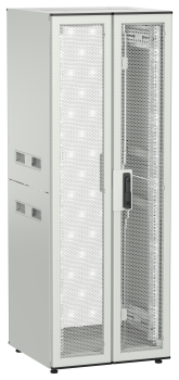 ITK UNITBOX N Шкаф сетевой 19" напольный 33U 600х600мм двери перфорированная металлическая двустворчатая перфорированная серый
