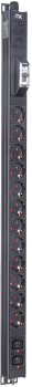 ITK BASE PDU вертикальный PV1111 20U 1 фаза 16А 12 розеток SCHUKO (немецкий стандарт) + 2 розетки C13 кабель 2,6м вилка SCHUKO (немецкий стандарт)
