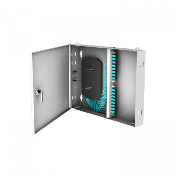 Кросс настенный NTSS PREMIUM, предсобранный, 16 портов SC/UPC, 50/125 мкм OM3