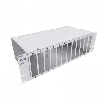 Кросс NTSS оптический 19'' укомплектованный 3U, 64 порта LC/UPC duplex, 50/125 мкм (планки, сплайс-кассета 4шт, пигтейлы, КДЗС, адаптеры) серый RAL 70