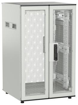 ITK UNITBOX N Шкаф сетевой 19" напольный 18U 600х600мм двери перфорированная металлическая двустворчатая перфорированная серый