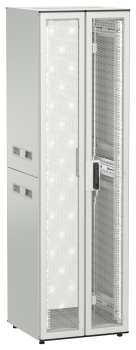 ITK UNITBOX N Шкаф сетевой 19" напольный 42U 600х600мм двери перфорированная металлическая двустворчатая перфорированная серый