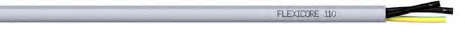 Кабель контрольный FLEXICORE 110 4G0,75, PVC, 300/500В, серый (RAL7001), цифровая маркировка жил