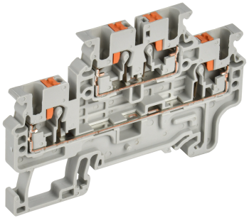 ARMAFIX Клемма пружин. Push-in CP-ML 2 ур. 2,5мм2 серая IEK