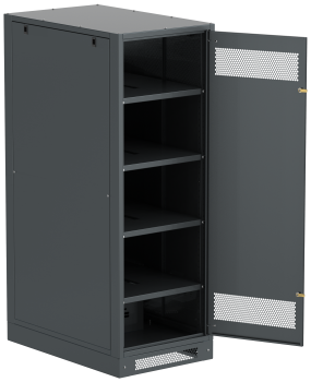 ITK LINEA B Шкаф аккумуляторный (пустой) 1700х600х950мм металлическая дверь черный