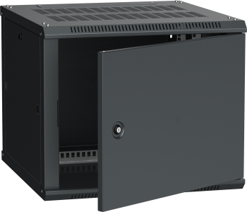 ITK Шкаф LINEA W 9U 600х600мм дверь металл черный RAL9005