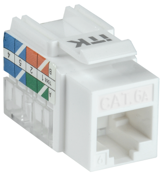 ITK Модуль Keystone Jack кат.6A UTP 110 IDC 90град