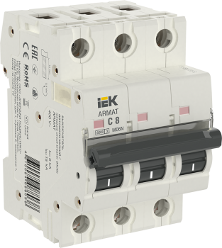 ARMAT Автоматический выключатель M06N 3P C 8А IEK