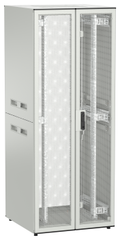 ITK UNITBOX N Шкаф сетевой 19" напольный 42U 800х800мм двери перфорированная металлическая двустворчатая перфорированная серый