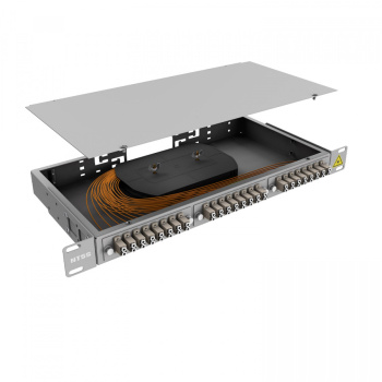 Кросс 19" NTSS PREMIUM, предсобранный 1U, 16 портов LC/UPC duplex, 62.5/125 мкм