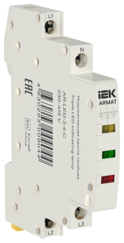 ARMAT Лампа индикаторная тройная LED 230-415В AC 1 желтая/зеленая/красная IEK