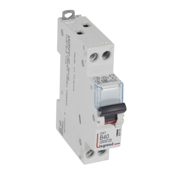 Авт.вкл.DX3 1п+N В40А 6kA/10кА LEGRAND