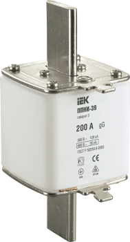 Плавкая вставка предохранителя ППНИ-39 габарит 3 200А IEK