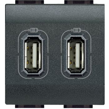 Livinglight USB Разъём Д/Зарядки 2м Антрацит