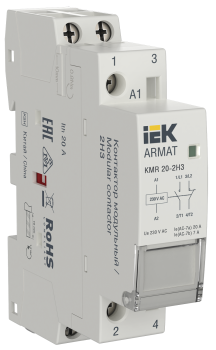 ARMAT Контактор модульный KMR 20А 230В AC 2НЗ IEK